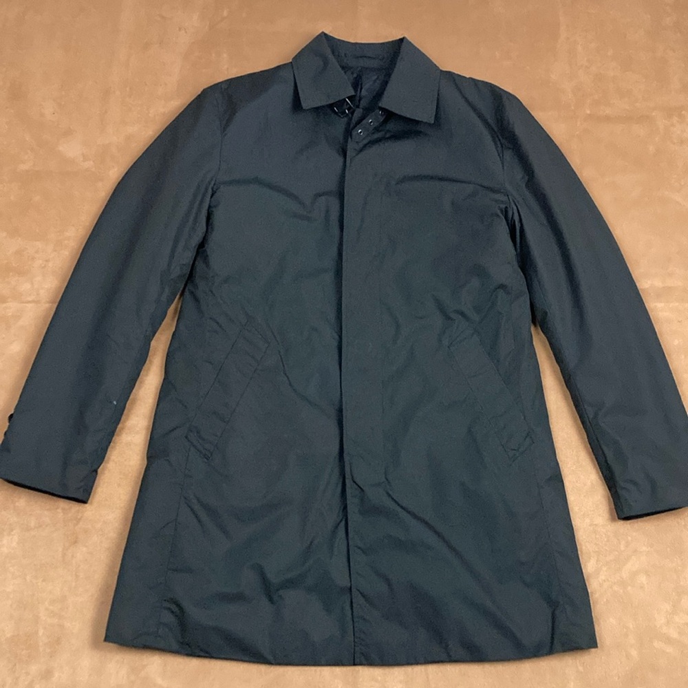 COMME CA ISM Insulated Windbreaker Top Coat Black
